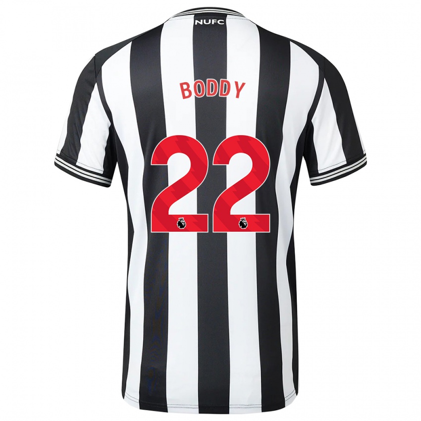 Herren Elysia Boddy #22 Schwarz-Weiss Heimtrikot Trikot 2023/24 T-Shirt Belgien