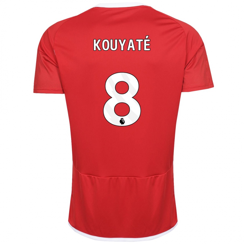 Homme Maillot Cheikhou Kouyate #8 Rouge Tenues Domicile 2023/24 T-Shirt Belgique