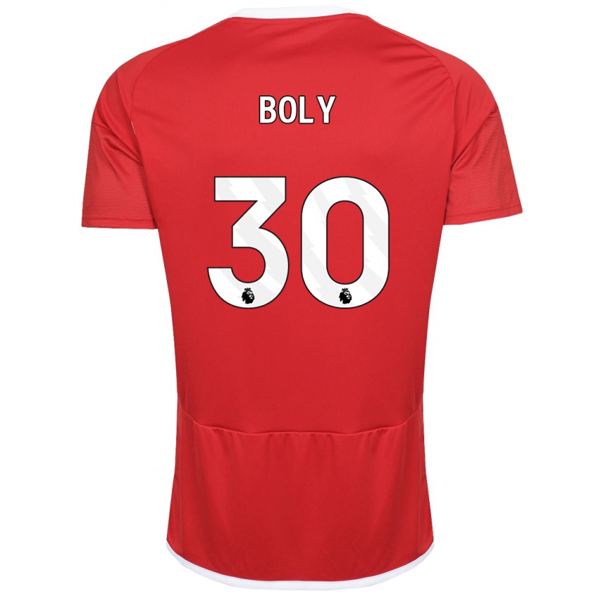 Homme Maillot Willy Boly #30 Rouge Tenues Domicile 2023/24 T-Shirt Belgique