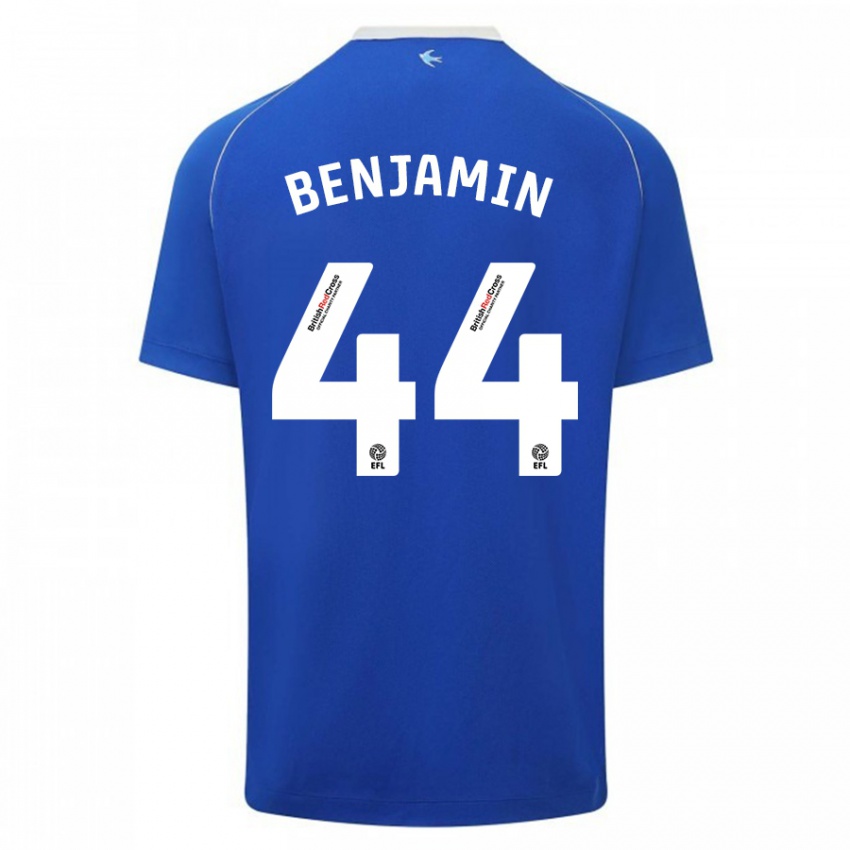 Herren Xavier Benjamin #44 Blau Heimtrikot Trikot 2023/24 T-Shirt Belgien