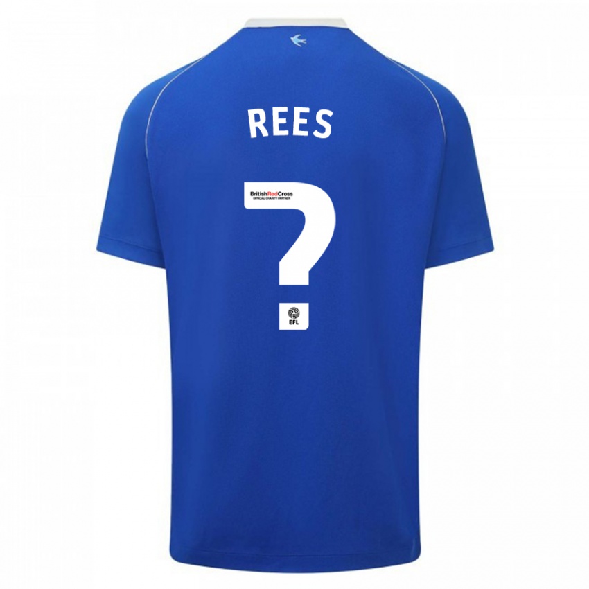 Herren Osian Rees #0 Blau Heimtrikot Trikot 2023/24 T-Shirt Belgien