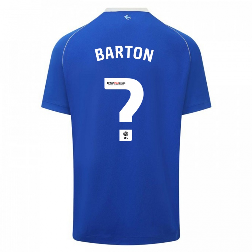 Herren Daniel Barton #0 Blau Heimtrikot Trikot 2023/24 T-Shirt Belgien
