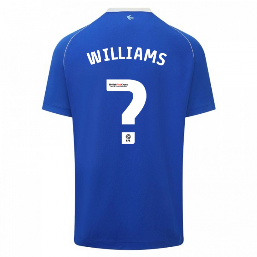Herren Noah Williams #0 Blau Heimtrikot Trikot 2023/24 T-Shirt Belgien