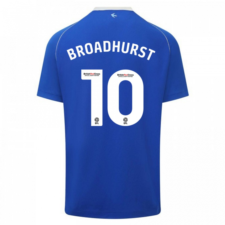 Heren Danielle Broadhurst #10 Blauw Thuisshirt Thuistenue 2023/24 T-Shirt België