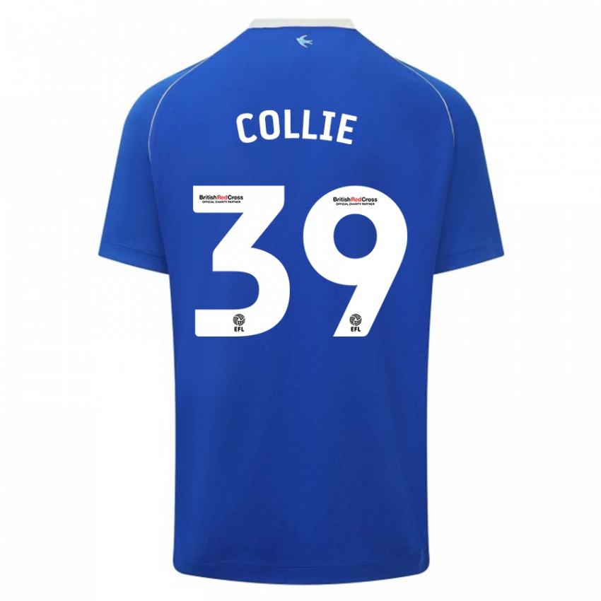 Heren Eliza Collie #39 Blauw Thuisshirt Thuistenue 2023/24 T-Shirt België