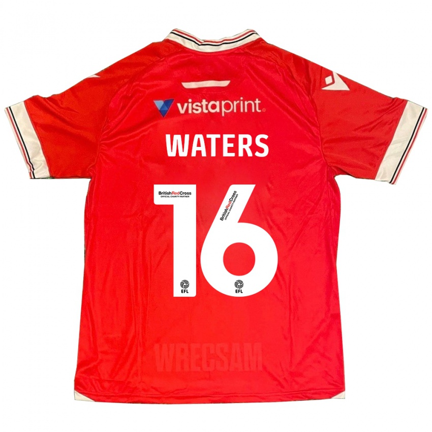 Heren Billy Waters #16 Rood Thuisshirt Thuistenue 2023/24 T-Shirt België