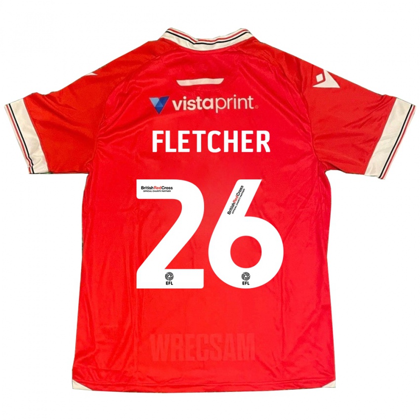 Heren Steven Fletcher #26 Rood Thuisshirt Thuistenue 2023/24 T-Shirt België