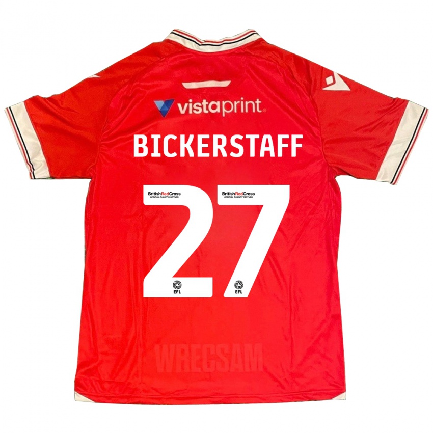 Heren Jake Bickerstaff #27 Rood Thuisshirt Thuistenue 2023/24 T-Shirt België