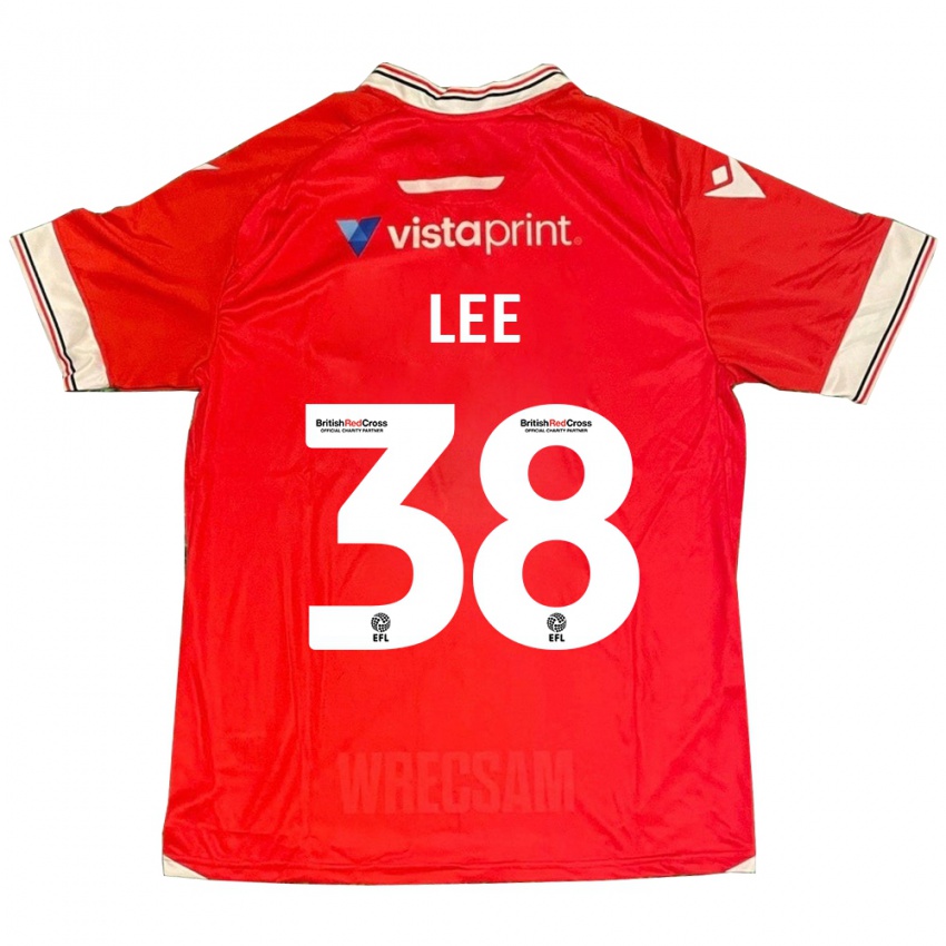 Heren Elliot Lee #38 Rood Thuisshirt Thuistenue 2023/24 T-Shirt België