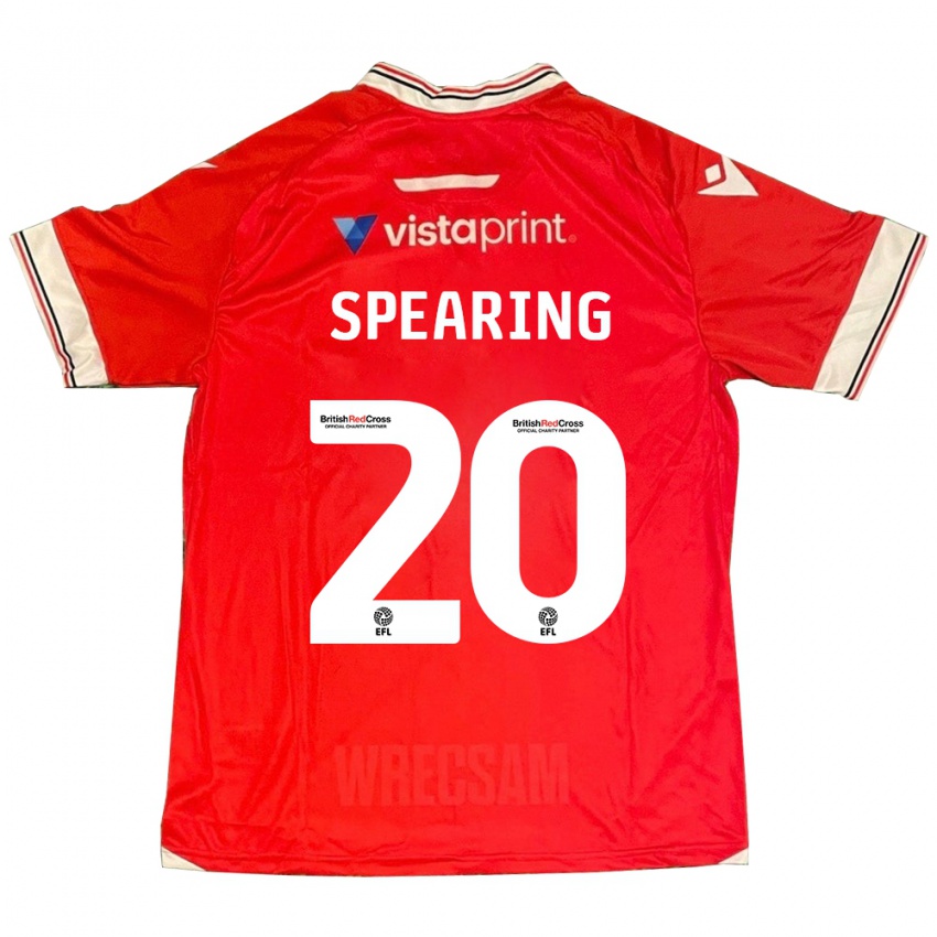 Heren Natasha Spearing #20 Rood Thuisshirt Thuistenue 2023/24 T-Shirt België