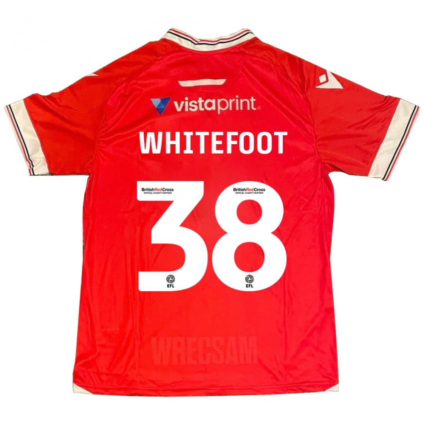 Heren Lily Whitefoot #38 Rood Thuisshirt Thuistenue 2023/24 T-Shirt België