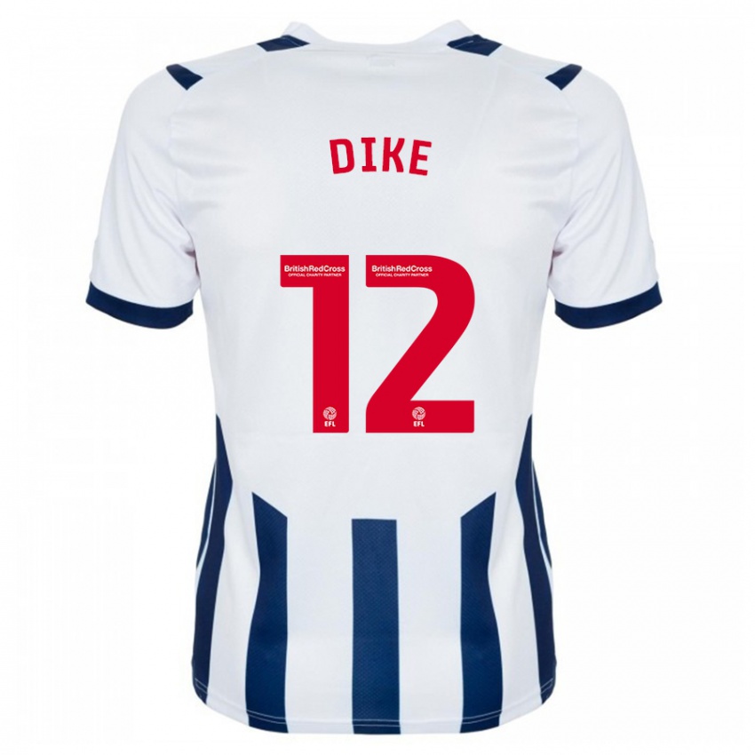 Heren Daryl Dike #12 Wit Thuisshirt Thuistenue 2023/24 T-Shirt België