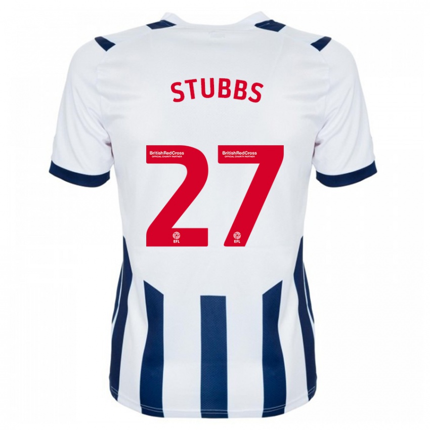 Heren Olivia Stubbs #27 Wit Thuisshirt Thuistenue 2023/24 T-Shirt België