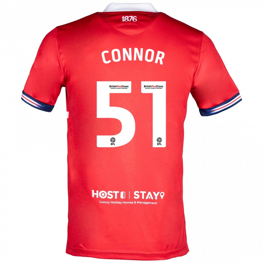 Heren Shea Connor #51 Rood Thuisshirt Thuistenue 2023/24 T-Shirt België
