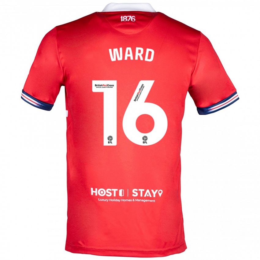 Heren Francesca Ward #16 Rood Thuisshirt Thuistenue 2023/24 T-Shirt België