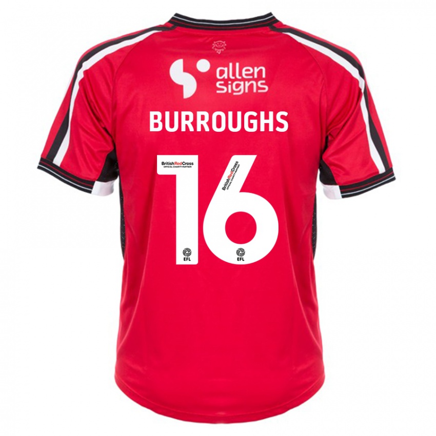 Heren Jack Burroughs #16 Rood Thuisshirt Thuistenue 2023/24 T-Shirt België