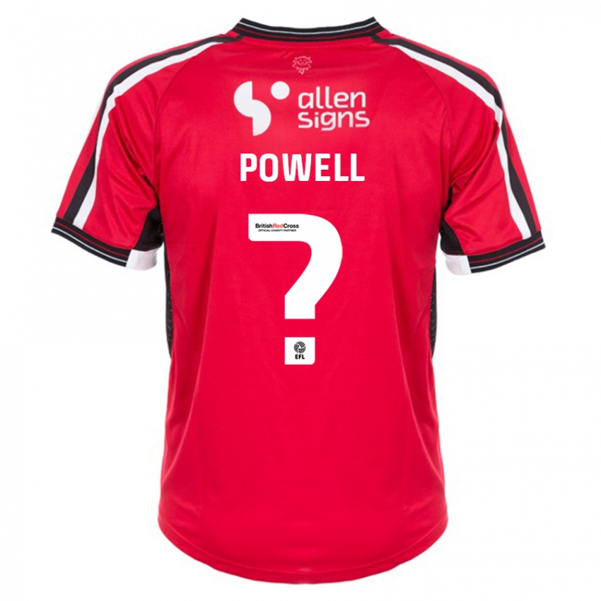 Heren Darryl Powell #0 Rood Thuisshirt Thuistenue 2023/24 T-Shirt België
