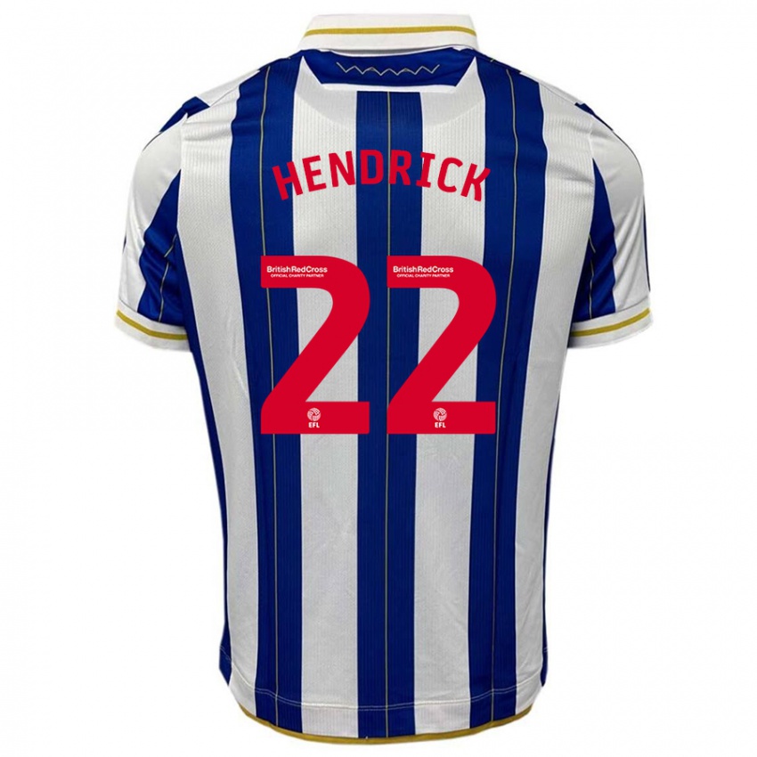 Heren Jeff Hendrick #22 Blauw Wit Thuisshirt Thuistenue 2023/24 T-Shirt België