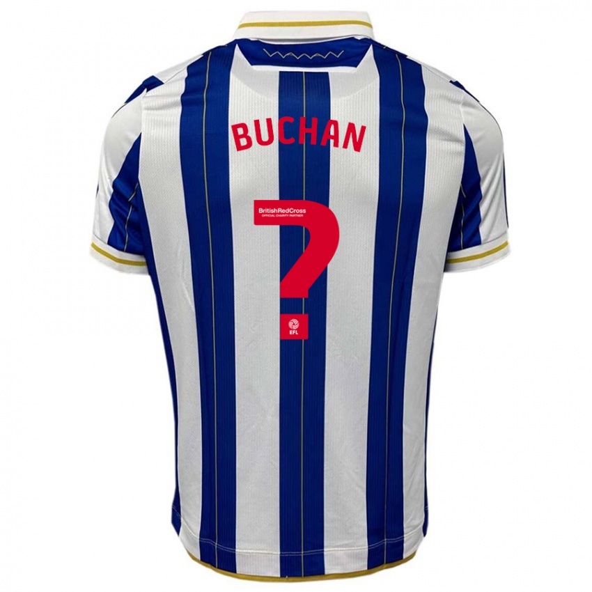 Heren Jay Buchan #0 Blauw Wit Thuisshirt Thuistenue 2023/24 T-Shirt België