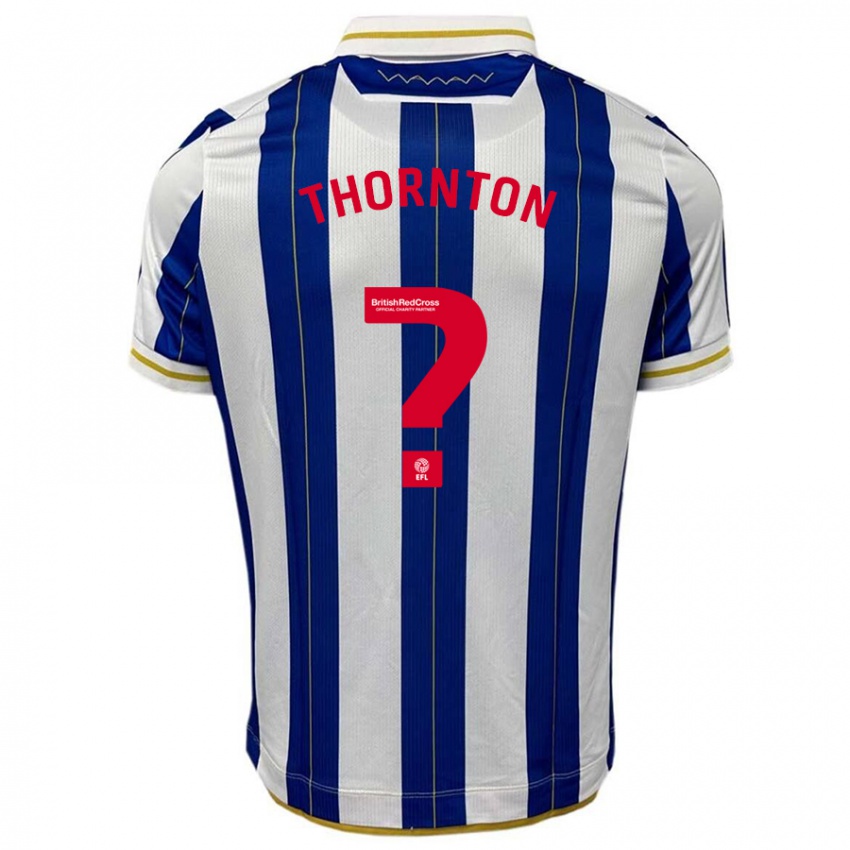 Heren Jarvis Thornton #0 Blauw Wit Thuisshirt Thuistenue 2023/24 T-Shirt België