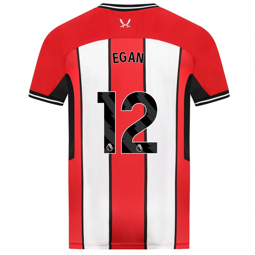 Heren John Egan #12 Rood Thuisshirt Thuistenue 2023/24 T-Shirt België