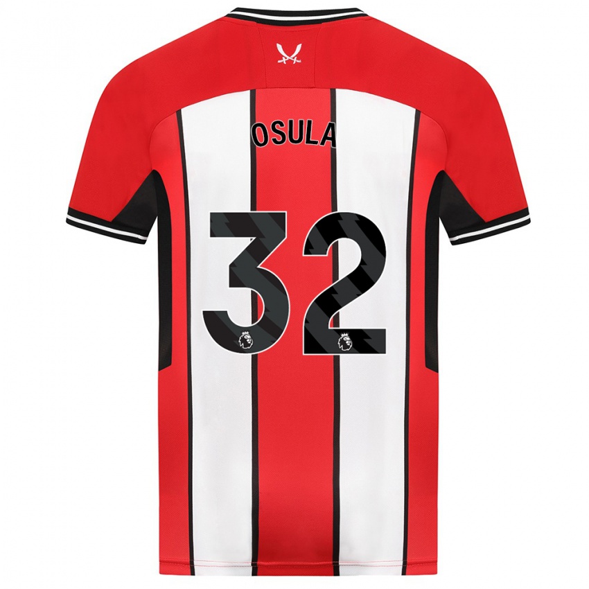 Heren William Osula #32 Rood Thuisshirt Thuistenue 2023/24 T-Shirt België