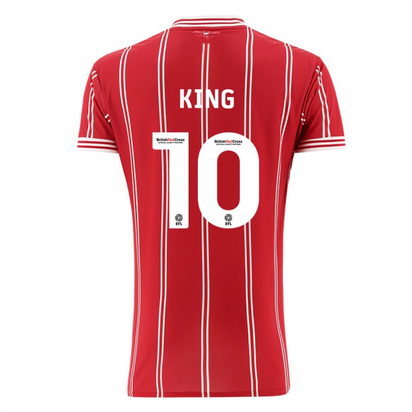 Herren Andy King #10 Rot Heimtrikot Trikot 2023/24 T-Shirt Belgien
