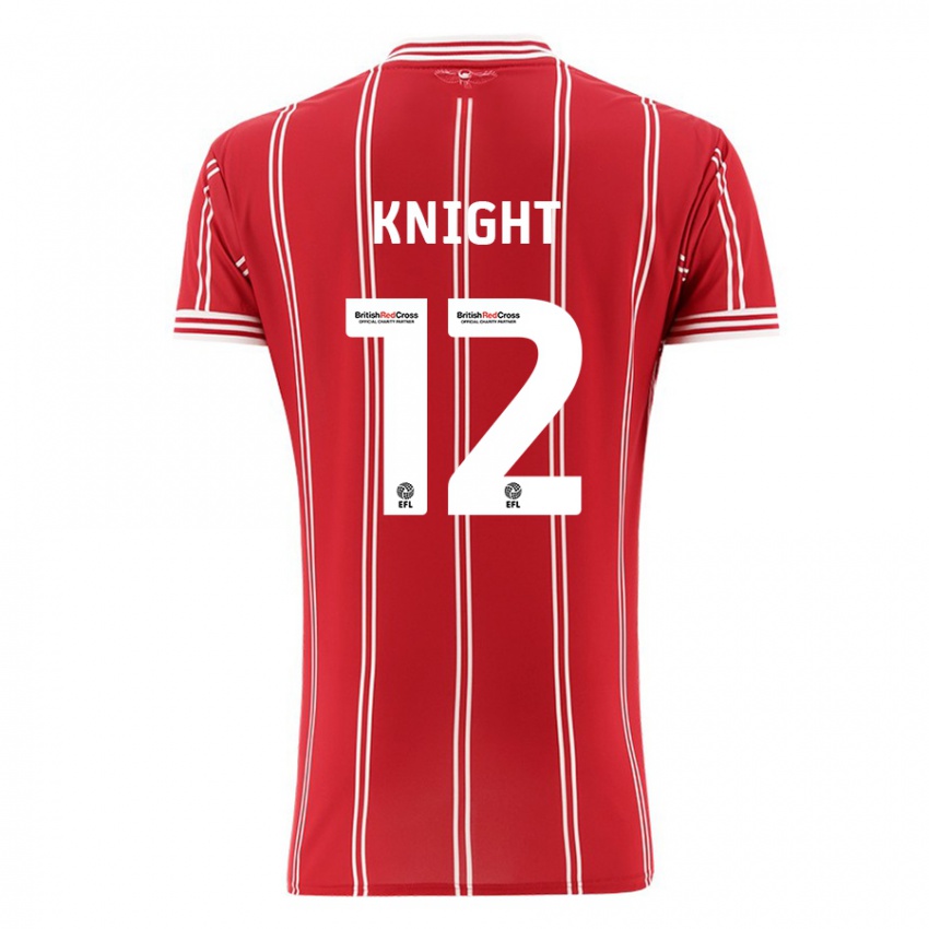 Herren Jason Knight #12 Rot Heimtrikot Trikot 2023/24 T-Shirt Belgien