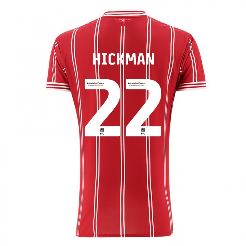 Herren Taylor Gardner-Hickman #22 Rot Heimtrikot Trikot 2023/24 T-Shirt Belgien