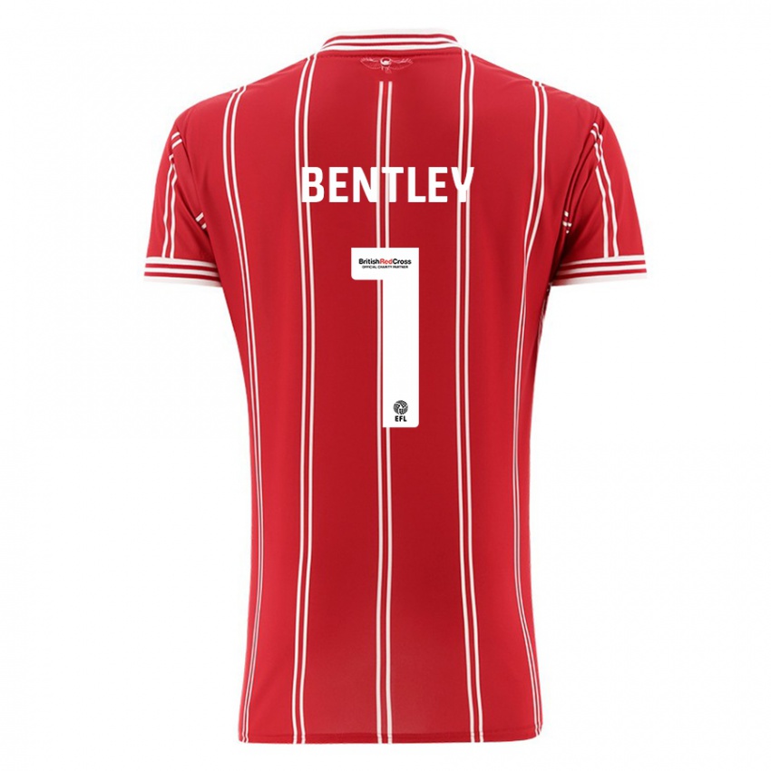 Herren Fran Bentley #1 Rot Heimtrikot Trikot 2023/24 T-Shirt Belgien