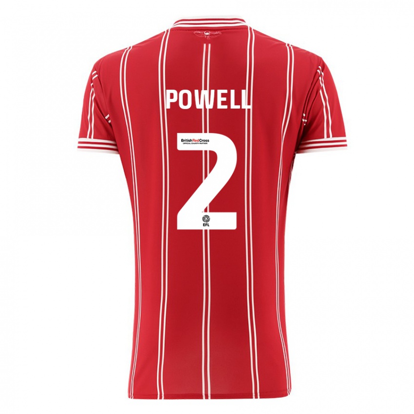 Herren Ella Powell #2 Rot Heimtrikot Trikot 2023/24 T-Shirt Belgien