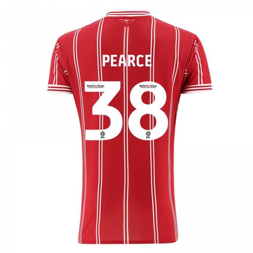 Heren Manon Pearce #38 Rood Thuisshirt Thuistenue 2023/24 T-Shirt België