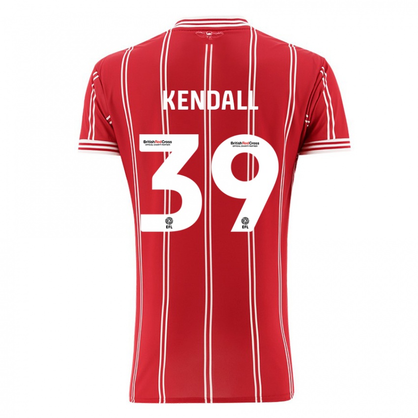 Heren Maya Kendall #39 Rood Thuisshirt Thuistenue 2023/24 T-Shirt België