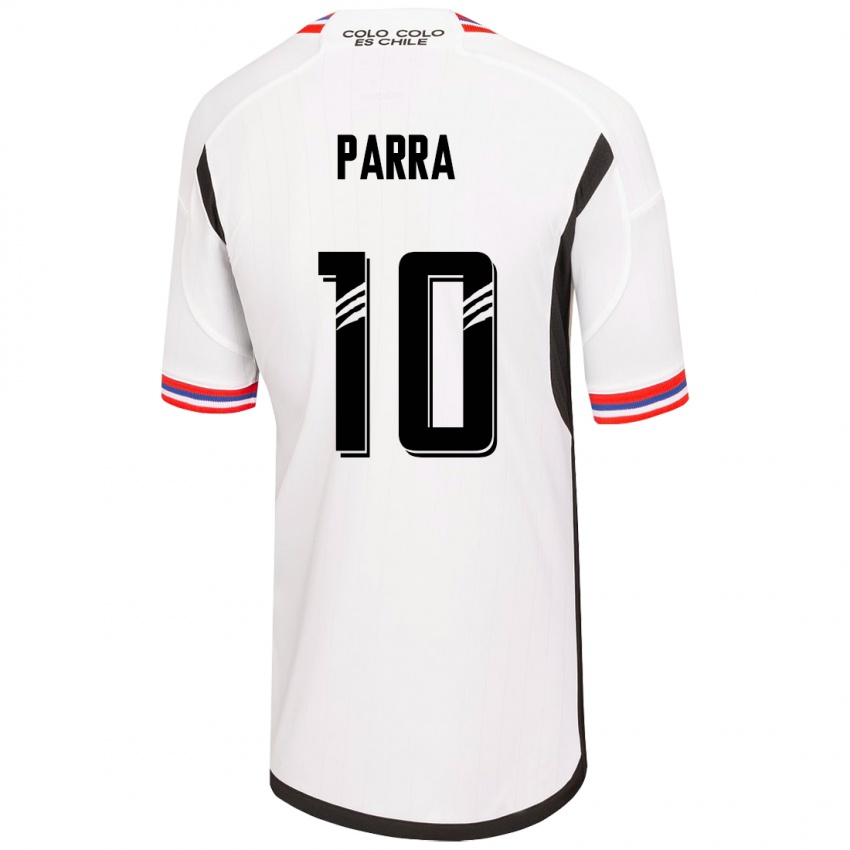 Homme Maillot Pablo Parra #10 Blanc Tenues Domicile 2023/24 T-Shirt Belgique