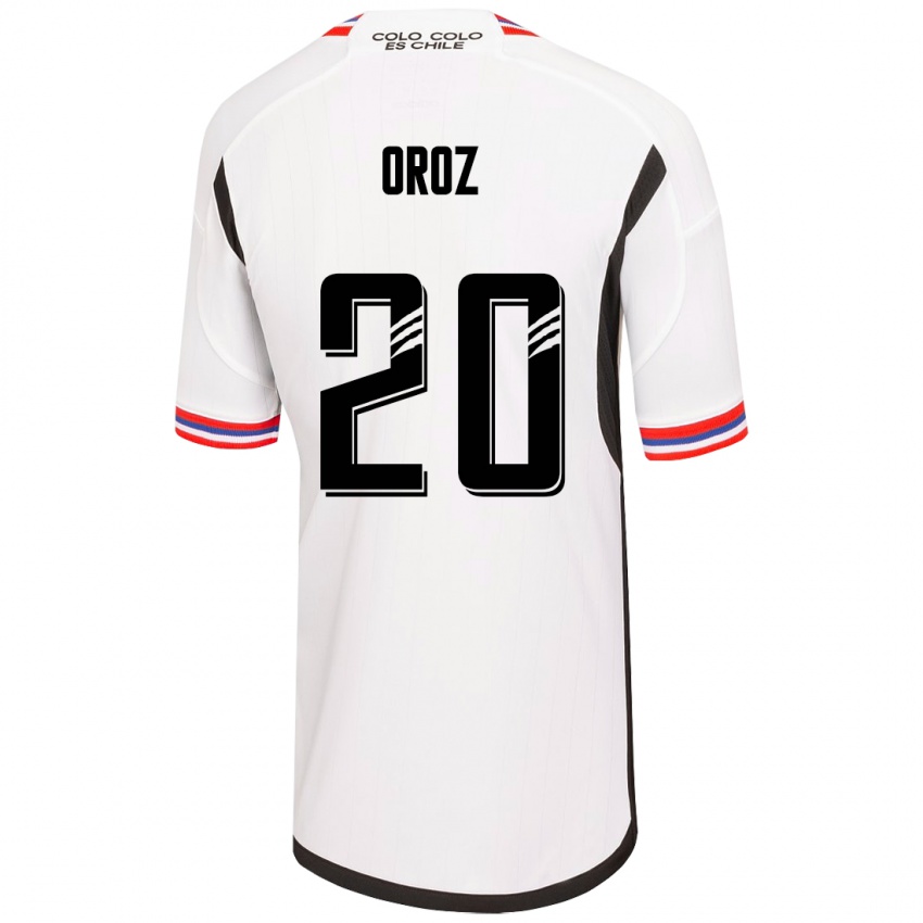 Homme Maillot Alexander Oroz #20 Blanc Tenues Domicile 2023/24 T-Shirt Belgique