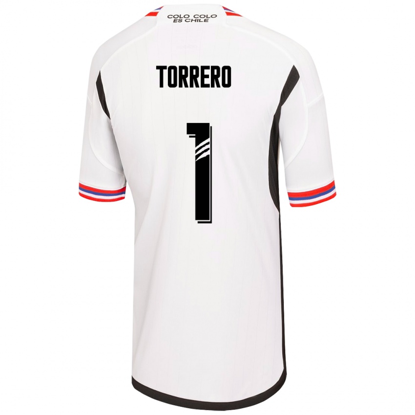Homme Maillot Ryann Torrero #1 Blanc Tenues Domicile 2023/24 T-Shirt Belgique