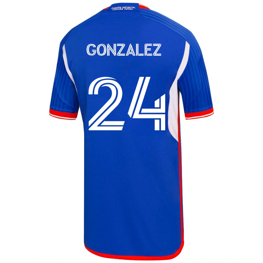 Heren Emma González #24 Blauw Thuisshirt Thuistenue 2023/24 T-Shirt België