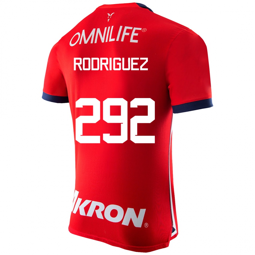 Heren Emiliano Rodríguez #292 Rood Thuisshirt Thuistenue 2023/24 T-Shirt België