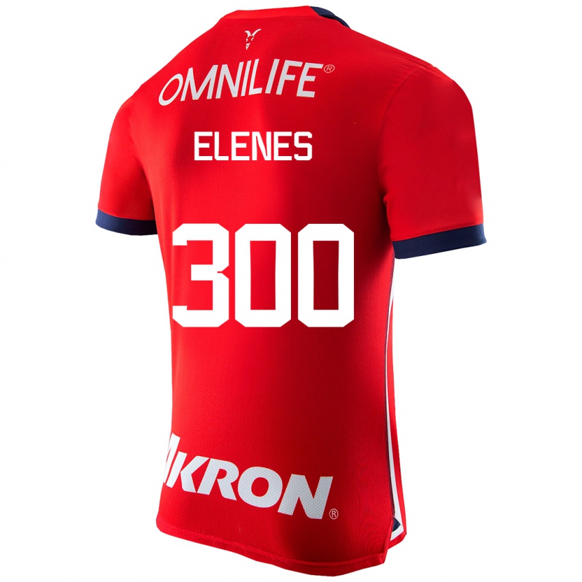 Heren José Elenes #300 Rood Thuisshirt Thuistenue 2023/24 T-Shirt België