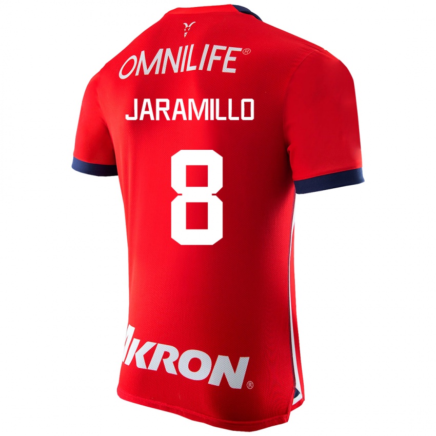 Heren Carolina Jaramillo #8 Rood Thuisshirt Thuistenue 2023/24 T-Shirt België