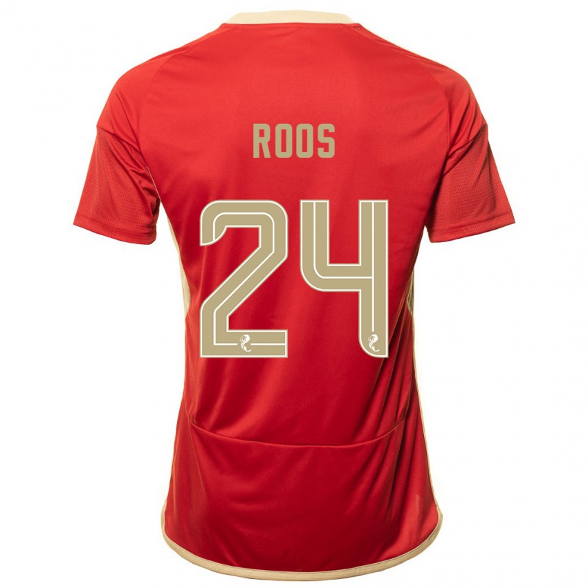 Heren Kelle Roos #24 Rood Thuisshirt Thuistenue 2023/24 T-Shirt België