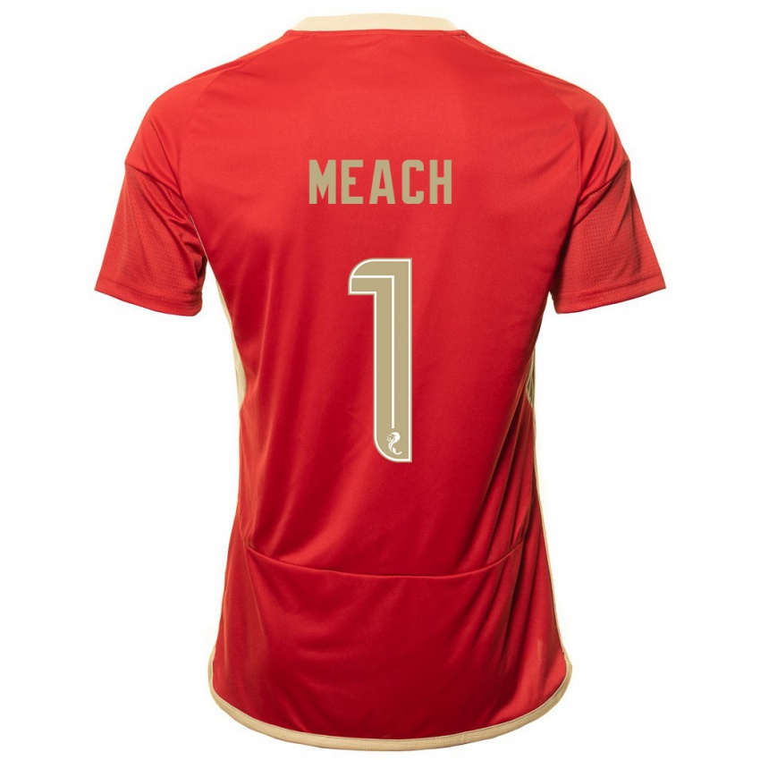 Heren Aaliyah-Jay Meach #1 Rood Thuisshirt Thuistenue 2023/24 T-Shirt België