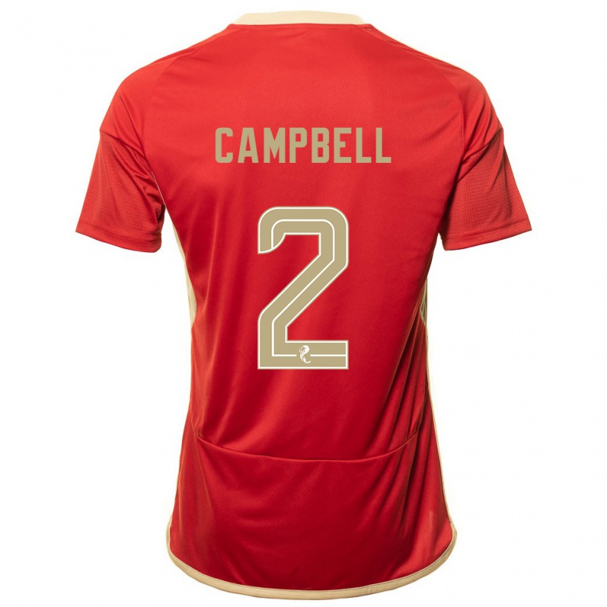 Heren Loren Campbell #2 Rood Thuisshirt Thuistenue 2023/24 T-Shirt België