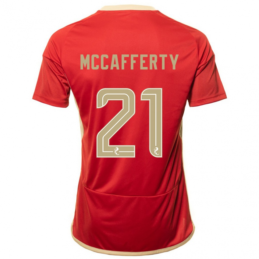 Heren Eirinn Mccafferty #21 Rood Thuisshirt Thuistenue 2023/24 T-Shirt België