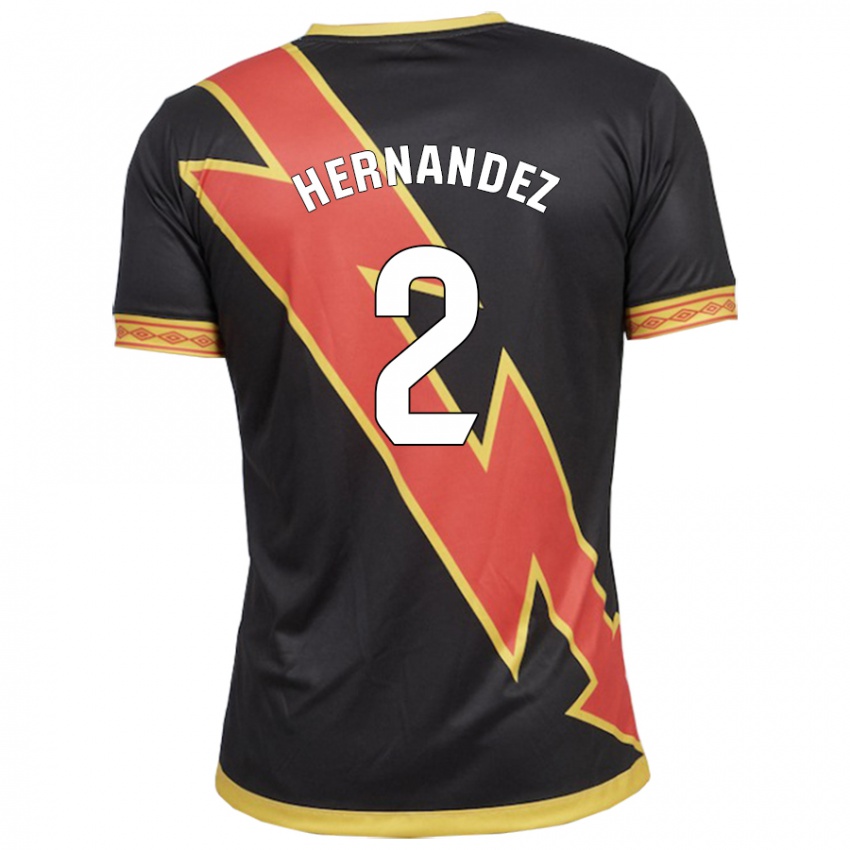 Heren Marco Hernández #2 Zwart Uitshirt Uittenue 2023/24 T-Shirt België