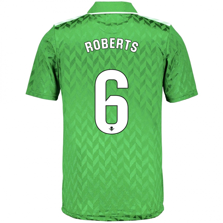 Heren Rhiannon Roberts #6 Groente Uitshirt Uittenue 2023/24 T-Shirt België