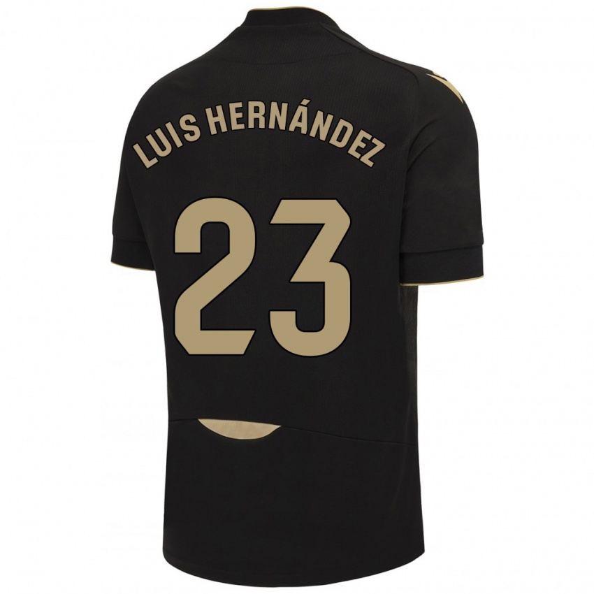 Heren Luis Hernández #23 Zwart Uitshirt Uittenue 2023/24 T-Shirt België