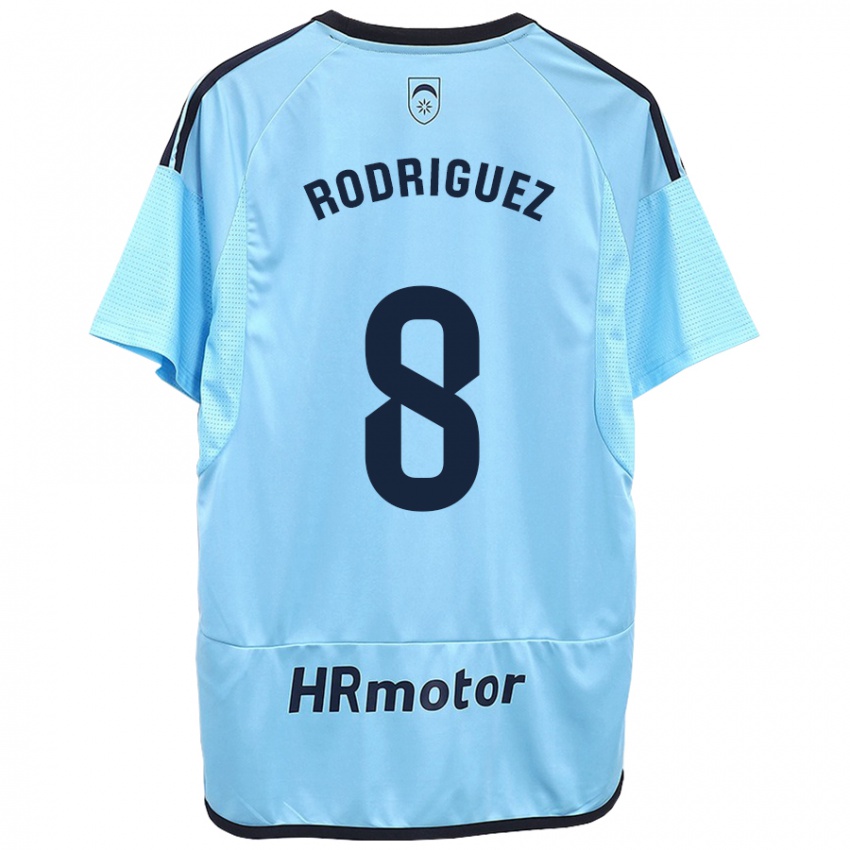 Heren Vanessa Rodríguez Iribarren #8 Blauw Uitshirt Uittenue 2023/24 T-Shirt België