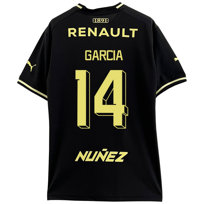 Heren Damián García #14 Zwart Uitshirt Uittenue 2023/24 T-Shirt België