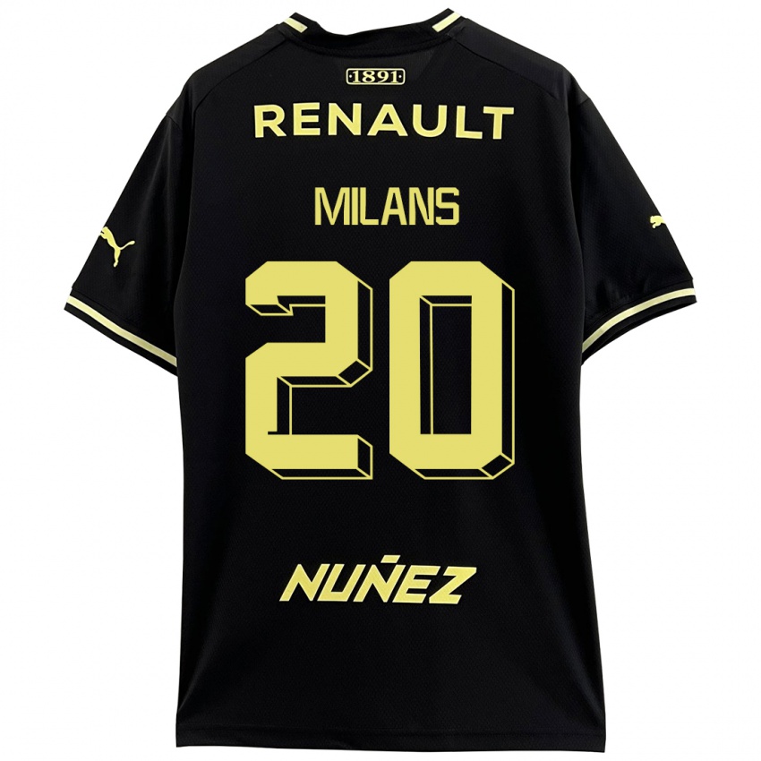 Heren Pedro Milans #20 Zwart Uitshirt Uittenue 2023/24 T-Shirt België